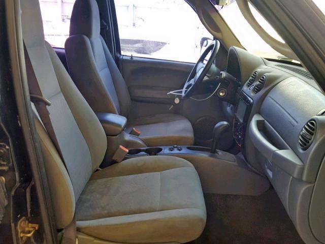 1J4GK48K46W258804 - 2006 JEEP LIBERTY SP BLACK photo 5