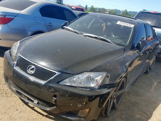 JTHBE262475013134 - 2007 LEXUS IS 350 BLACK photo 2