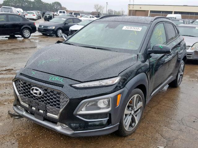 KM8K5CA59KU253623 - 2019 HYUNDAI KONA ULTIM BLACK photo 2