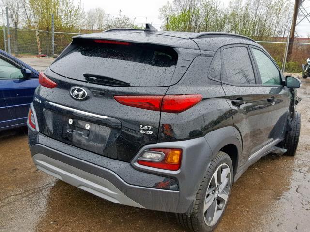 KM8K5CA59KU253623 - 2019 HYUNDAI KONA ULTIM BLACK photo 4