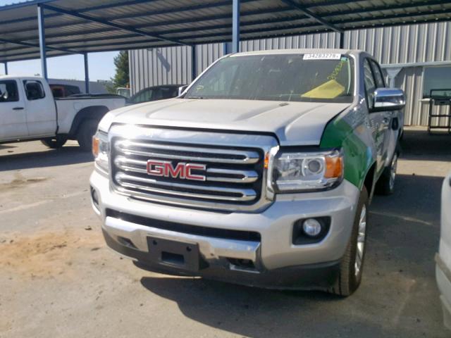 1GTP6DE15J1304264 - 2018 GMC CANYON SLT SILVER photo 2