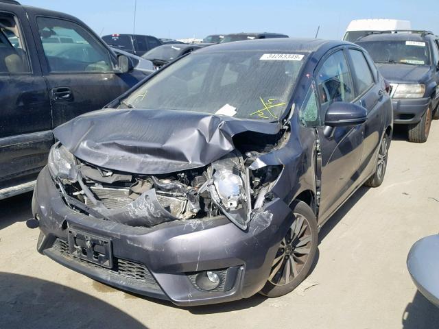 3HGGK5H70HM712753 - 2017 HONDA FIT EX BLUE photo 2