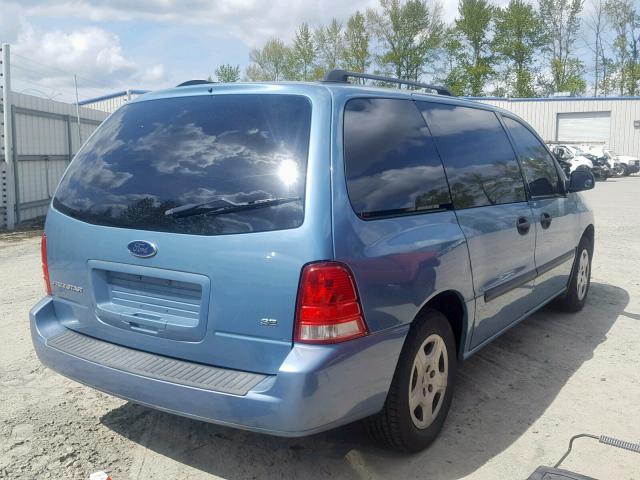 2FMZA51677BA08086 - 2007 FORD FREESTAR S BLUE photo 4