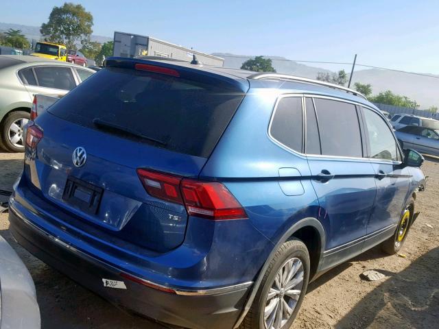 3VV3B7AX6JM006137 - 2018 VOLKSWAGEN TIGUAN SE BLUE photo 4