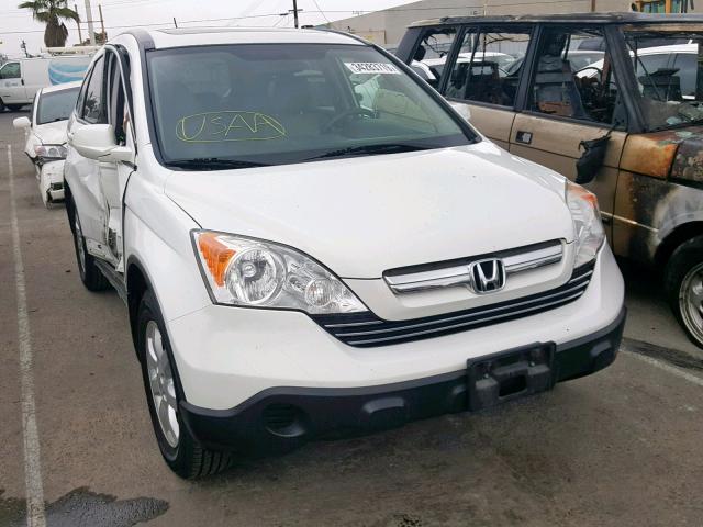 JHLRE38739C006384 - 2009 HONDA CR-V EXL WHITE photo 1