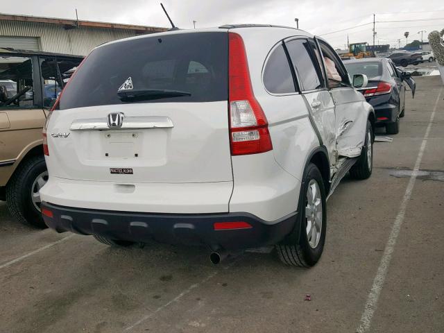 JHLRE38739C006384 - 2009 HONDA CR-V EXL WHITE photo 4