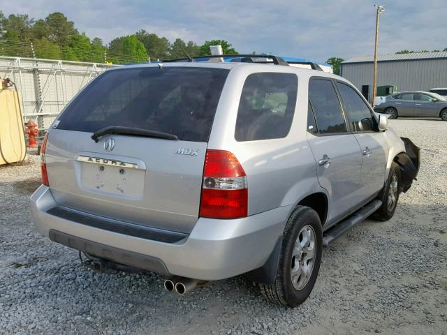 2HNYD186X2H531849 - 2002 ACURA MDX TOURIN SILVER photo 4