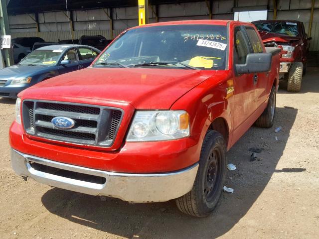 1FTRW12W47KC37098 - 2007 FORD F150 SUPER RED photo 2