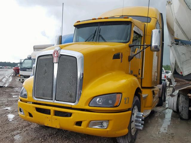 1XKAD49X8CJ302364 - 2012 KENWORTH CONSTRUCTI YELLOW photo 2