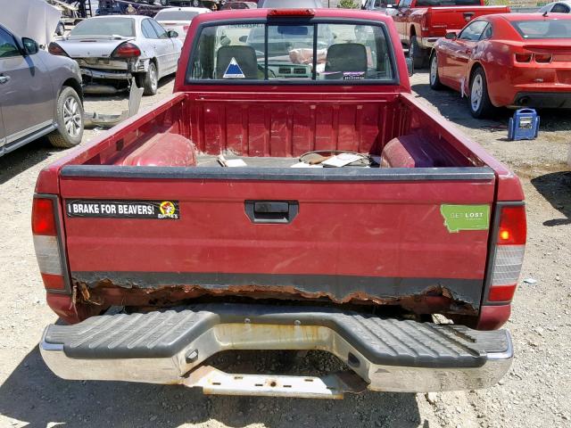 1N6DD21S2WC365477 - 1998 NISSAN FRONTIER X RED photo 6