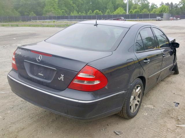 WDBUF65J24A507260 - 2004 MERCEDES-BENZ E 320 GRAY photo 4