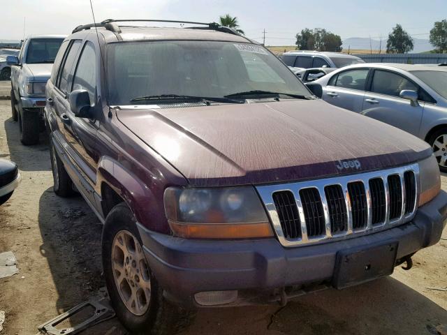 1J4GW48N51C657875 - 2001 JEEP GRAND CHER MAROON photo 1