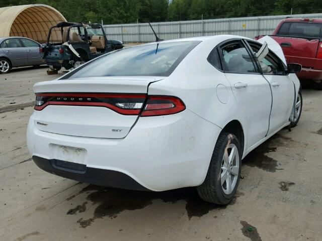 1C3CDFBB4FD221805 - 2015 DODGE DART SXT WHITE photo 4