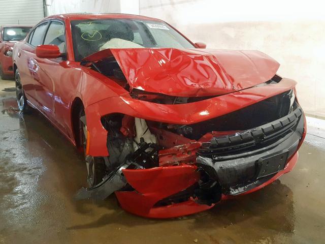 2C3CDXHG8FH866792 - 2015 DODGE CHARGER SX RED photo 1