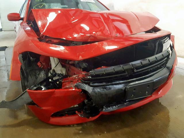 2C3CDXHG8FH866792 - 2015 DODGE CHARGER SX RED photo 9