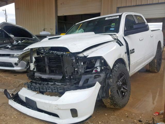 1C6RR7MT3ES284527 - 2014 RAM 1500 SPORT WHITE photo 2