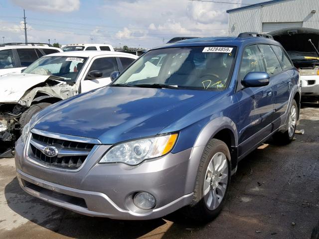 4S4BP86C884341991 - 2008 SUBARU OUTBACK 3. BLUE photo 2