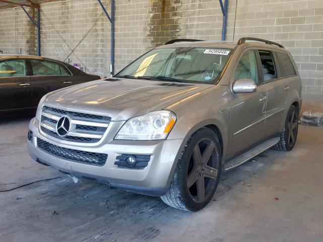 4JGBF71E97A143295 - 2007 MERCEDES-BENZ GL 450 4MA GRAY photo 2