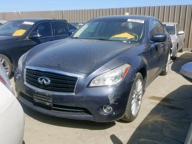 JN1BY1AR4BM373223 - 2011 INFINITI M37 X GRAY photo 2