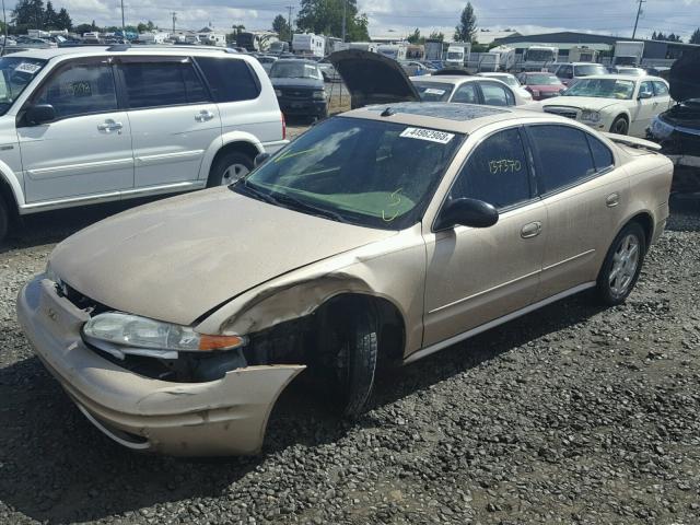 1G3NF52E44C102559 - 2004 OLDSMOBILE ALERO GLS GOLD photo 2