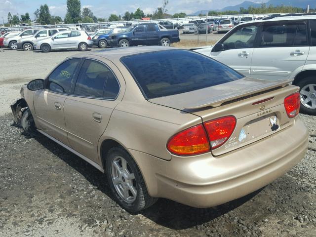 1G3NF52E44C102559 - 2004 OLDSMOBILE ALERO GLS GOLD photo 3