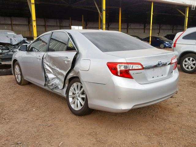 4T1BD1FK2CU058339 - 2012 TOYOTA CAMRY HYBR SILVER photo 3