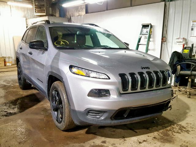 1C4PJMAB8HW569108 - 2017 JEEP CHEROKEE S GRAY photo 1