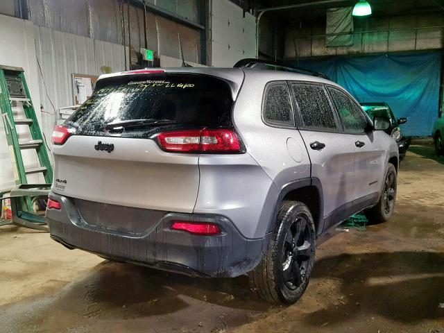 1C4PJMAB8HW569108 - 2017 JEEP CHEROKEE S GRAY photo 4