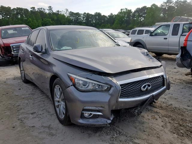 JN1BV7AP1FM338834 - 2015 INFINITI Q50 BASE GRAY photo 1