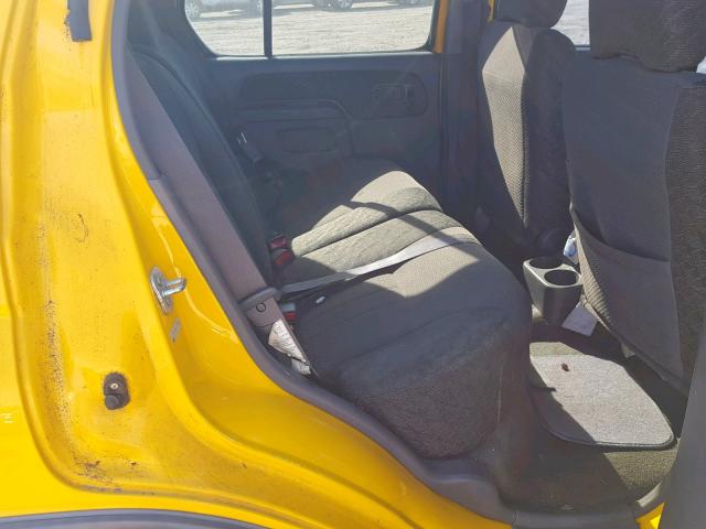 5N1ED28T21C553040 - 2001 NISSAN XTERRA XE YELLOW photo 6