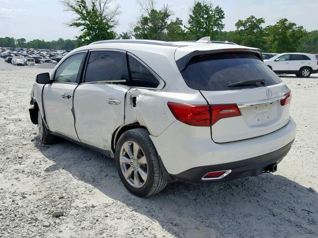 5FRYD3H9XGB008967 - 2016 ACURA MDX ADVANC WHITE photo 3