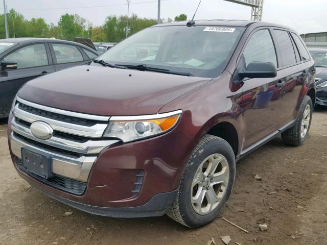 2FMDK4GC7CBA53716 - 2012 FORD EDGE SE BROWN photo 2