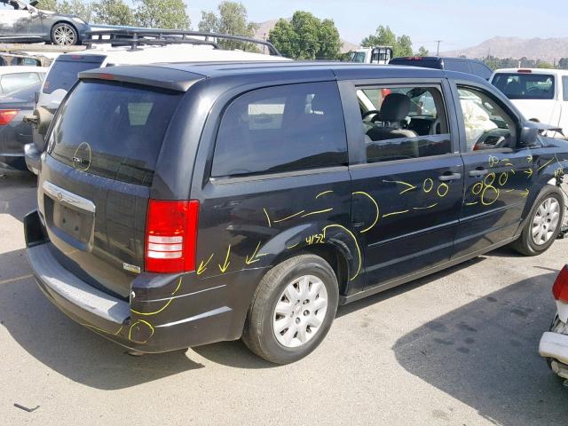 2A8HR44H68R630423 - 2008 CHRYSLER TOWN & COU BLACK photo 4