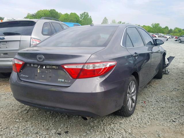 4T1BD1FK9FU176893 - 2015 TOYOTA CAMRY HYBR GRAY photo 4