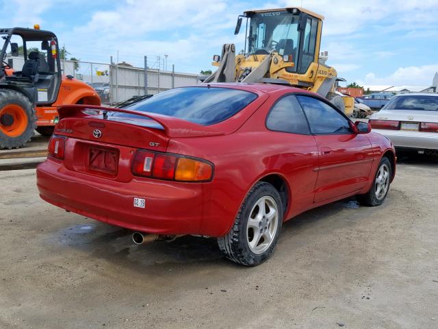 JT2ST07N7S0023787 - 1995 TOYOTA CELICA GT RED photo 4