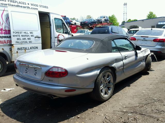 SAJDA42C91NA14775 - 2001 JAGUAR XK8 SILVER photo 4