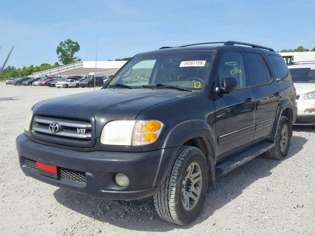 5TDBT48A33S188633 - 2003 TOYOTA SEQUOIA LI BLACK photo 2