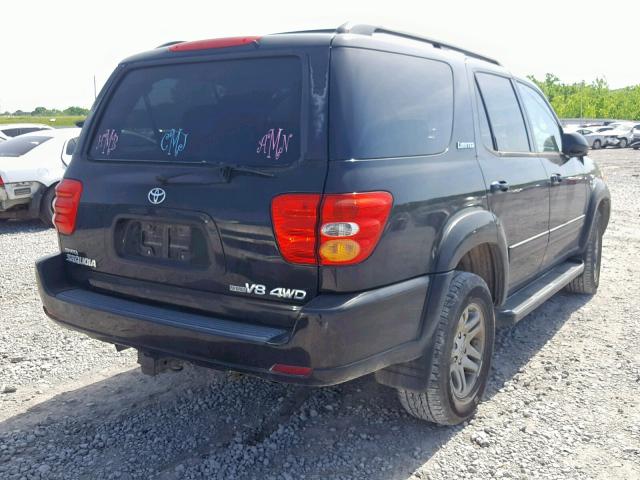 5TDBT48A33S188633 - 2003 TOYOTA SEQUOIA LI BLACK photo 4