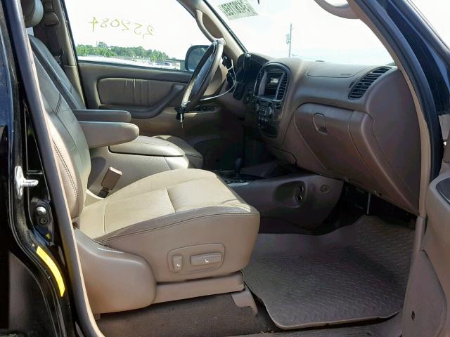 5TDBT48A33S188633 - 2003 TOYOTA SEQUOIA LI BLACK photo 5