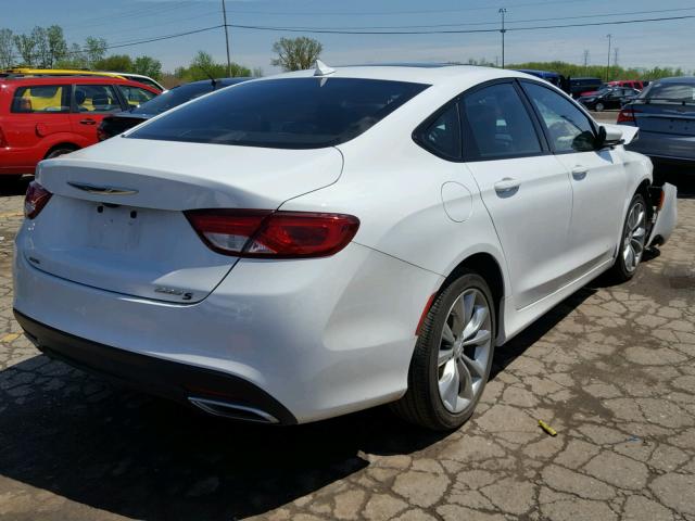 1C3CCCDGXGN174933 - 2016 CHRYSLER 200 S WHITE photo 4