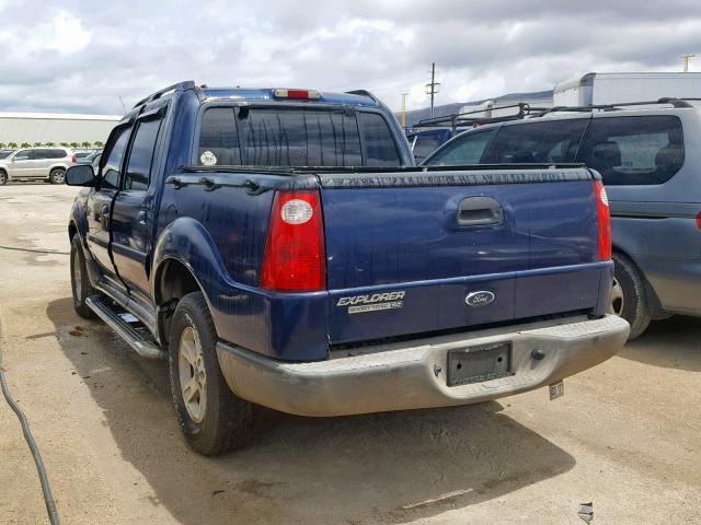 1FMZU67K25UB36566 - 2005 FORD EXPLORER S BLUE photo 3