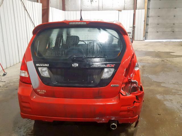 JS2RD41H635201857 - 2003 SUZUKI AERIO SX RED photo 9