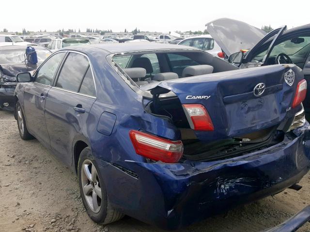 4T1BE46K17U154676 - 2007 TOYOTA CAMRY NEW BLUE photo 3