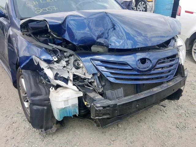 4T1BE46K17U154676 - 2007 TOYOTA CAMRY NEW BLUE photo 9