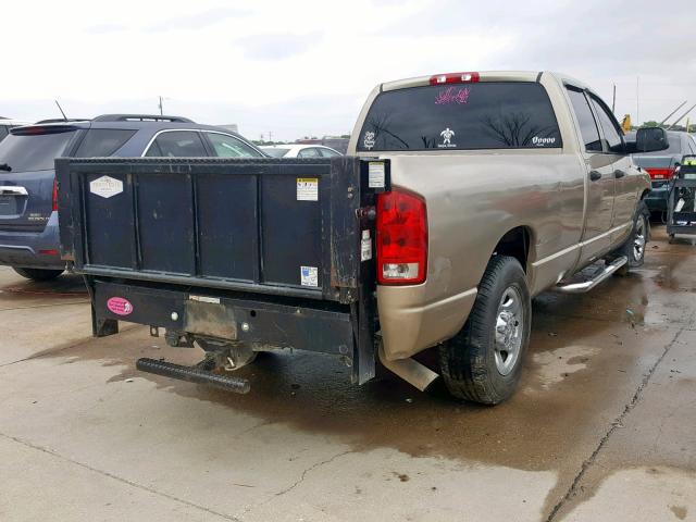 3D7KA28693G700843 - 2003 DODGE RAM 2500 S ოქროსფერი ფოტო 4