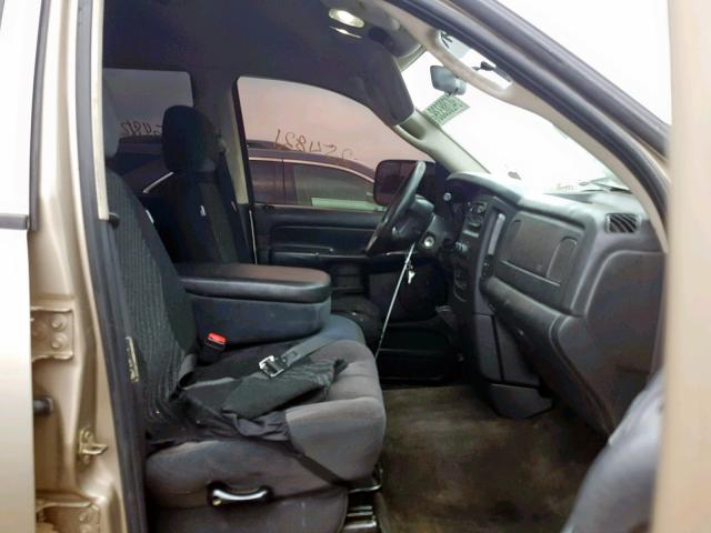3D7KA28693G700843 - 2003 DODGE RAM 2500 S ოქროსფერი ფოტო 5