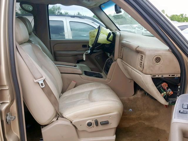 1GKEC16Z85J199376 - 2005 GMC YUKON XL C GOLD photo 5