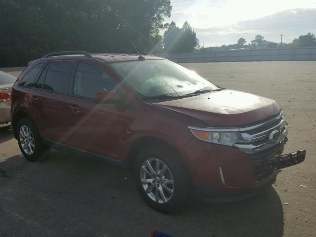 2FMDK3JC3DBC57062 - 2013 FORD EDGE SEL RED photo 1