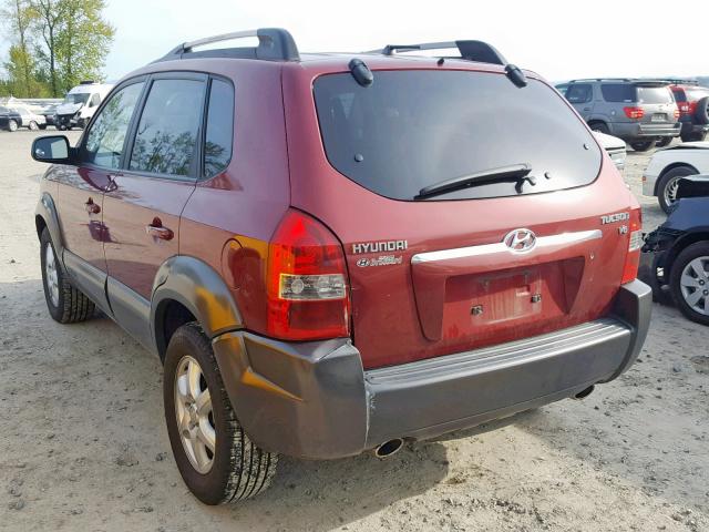 KM8JM12DX5U174815 - 2005 HYUNDAI TUCSON GL RED photo 3