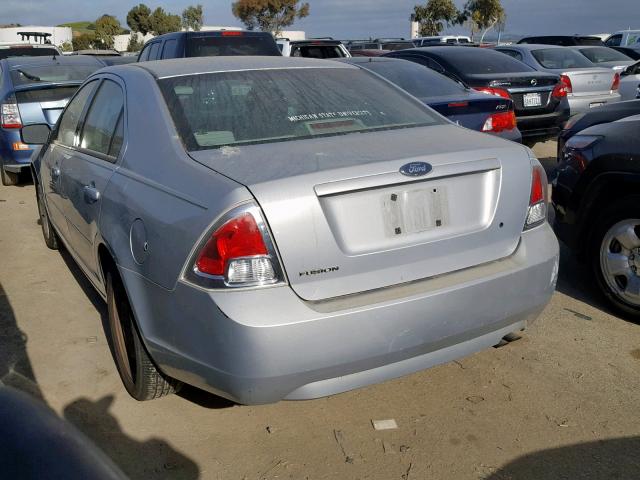 3FAFP06Z66R212346 - 2006 FORD FUSION S SILVER photo 3